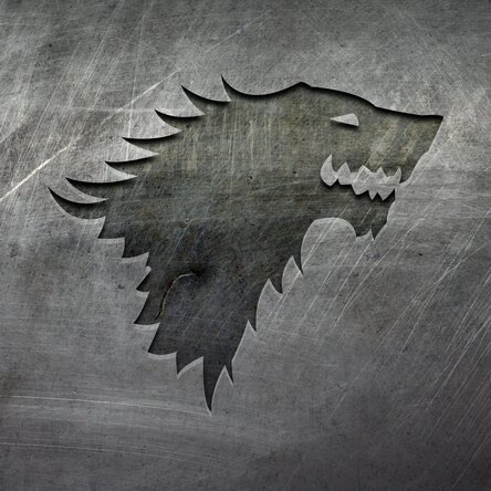 Serie Game of Thrones, Logo der Familie Stark/Winterfell