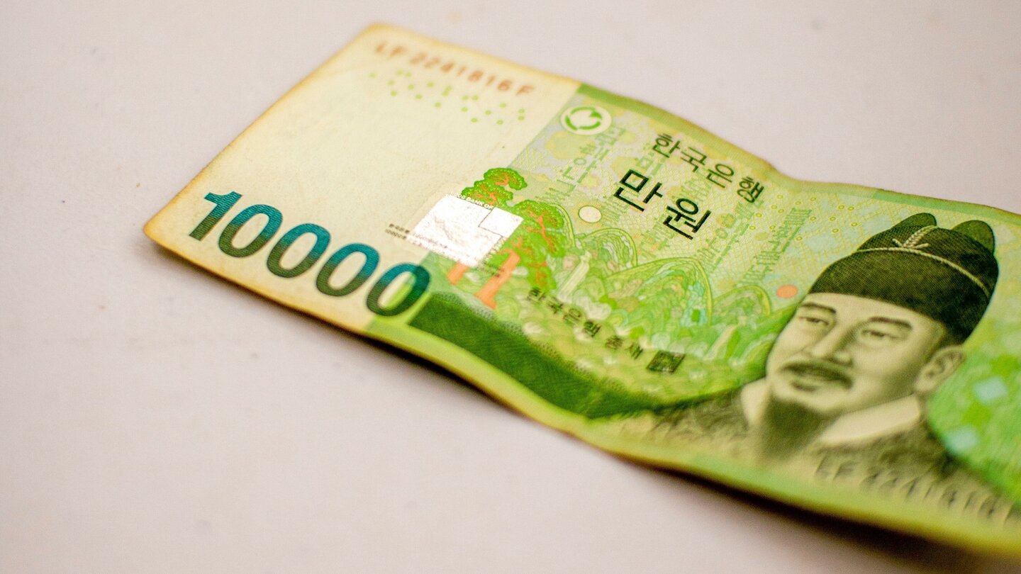 koreanischer 10.000-Won-Schein